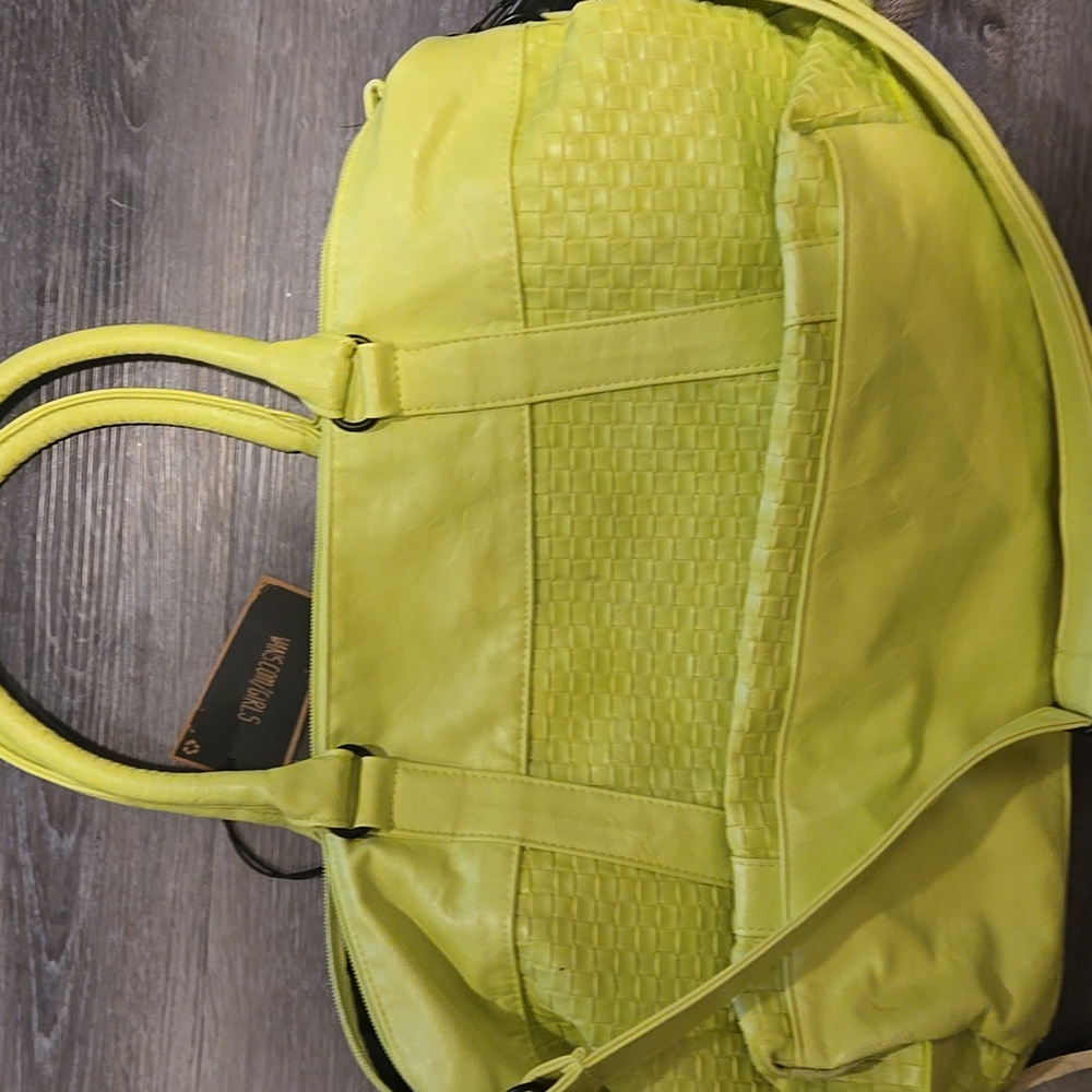 Vans Large Neon Yellow Women's Shoulder/Totes Bag Nwt - Picture 5 of 5